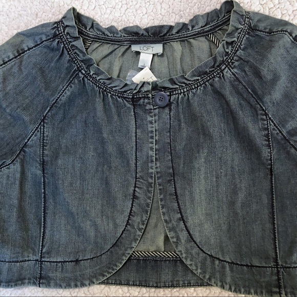 LOFT Jackets & Blazers - Loft Denim Bolero Jean Jacket NWT